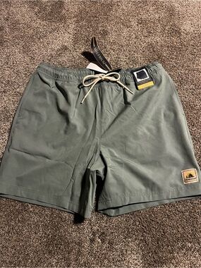 Pendleton  Mens Houdini HydroMorph Shoreside Swim Trunks 7" Built In Liner Sz L